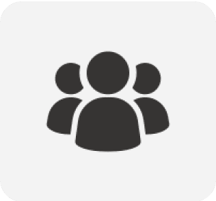 Icon of three silhouetted people figures.